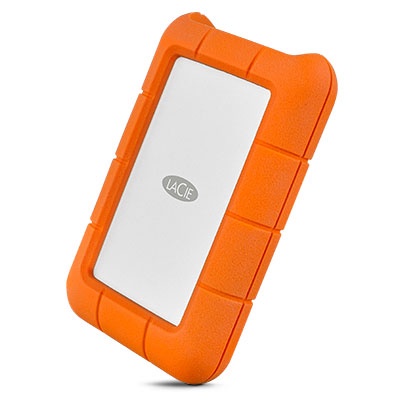 Жесткий диск Lacie Rugged, HDD, 1 TB, серебристый/oранжевый