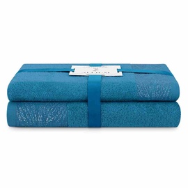 Набор полотенец для ванной AmeliaHome Allium, синий, 50 x 90 см/70 x 130 cm, 2 шт.