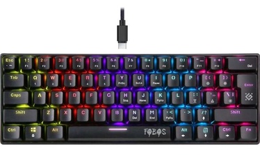 Клавиатура Defender FOBOS GK-011 Outemu Red EN, черный, беспроводная