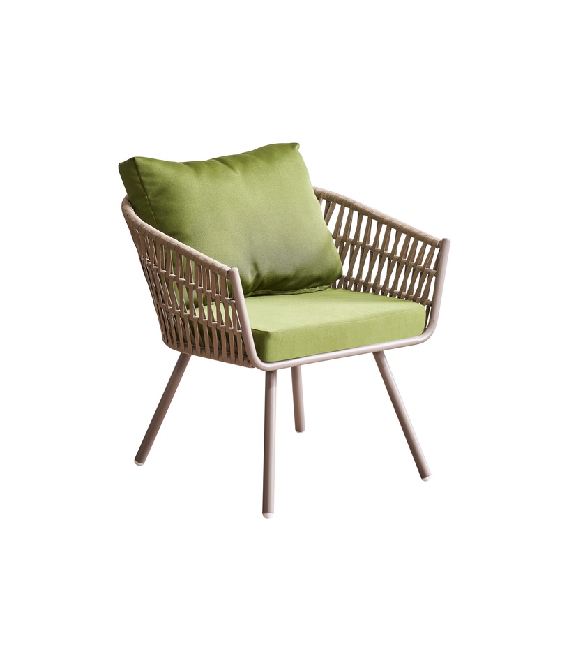 Välimööbli komplekt Domoletti Savana, must/liiva, 4 istekohta