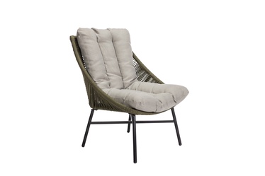 Садовый стул Masterjero, черный/серый/оливково-зеленый, 60 см x 84 см x 74 см