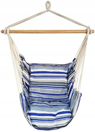 Кресло-качалка, подвесной Tinos, синий/белый