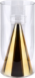 Küünlahoidja Mondex Rita Gold HTRD7487, klaas, Ø 120 cm, läbipaistev/kuldne