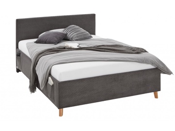Кровать одноместная Cool, 120 x 200 cm, темно-серый, с решеткой