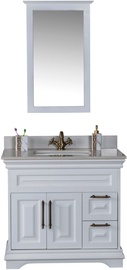 Vannitoa mööblikomplekt Kalune Design Huron 36, valge, 54 x 90 cm x 86 cm