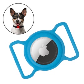 AirTag ümbris Hurtel Pet Collar Loop Case, sinine