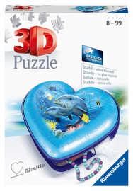 3D puzle Ravensburger Heart Box Underwater World 111725, 11 cm x 11 cm