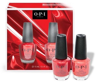 Лак для ногтей OPI Holiday 21 Big Apple Red/Paint The Tinseltown Red, 30 мл, 2 шт.