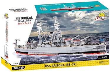 Konstruktorius Cobi Historical Collection USS Arizona (BB-39 4843, plastikas