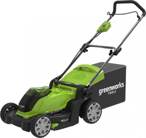 Akumulatora zāles pļāvējs Greenworks G40LM41, 41 cm