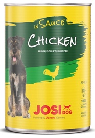 Mitrā barība (konservi) suņiem Josera JosiDog Chicken in Sauce, vistas gaļa, 0.415 kg