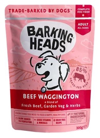 Mitrā barība (konservi) suņiem Barking Heads Beef Waggington BWBF300, liellopa gaļa, 0.3 kg