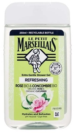 Dušo želė Le Petit Marseillais Bio Rose & Bio Cucumber, 250 ml