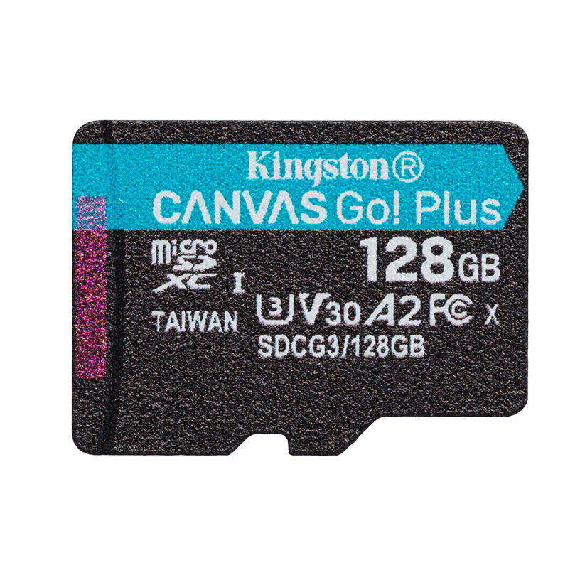 Карта памяти Kingston Canvas Go! Plus, 128 GB, 170 Мб/с - 90 Мб/с