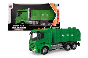 Rotaļlietu smagā tehnika Artyk Toys For Boys Garbage Truck 132797, zaļa