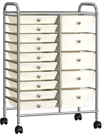 Тележка для хранения VLX 320408, 63 см x 36.5 см x 90.5 см