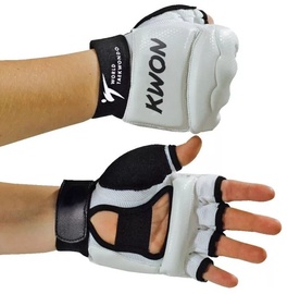 Karatē cimdi Kwon Hand Protection Gloves, balta/melna, XXS