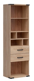 Põrandariiul Lara S463-REG2S-JBE, pruun, 40 cm x 60 cm x 197.5 cm