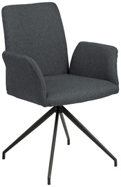 Valgomojo kėdė Moyao, juoda/tamsiai pilka, 59 cm x 59 cm x 88 cm