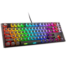 Klaviatūra Ducky One 3 Aura Cherry MX Blue EN, melna