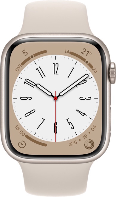 Nutikell Apple Watch Series 8 GPS 45mm Aluminum LT, beež