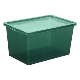 Коробка для вещей Plast Team Basic Box, 52 л, зеленый, 59.5 x 39.5 x 31 см