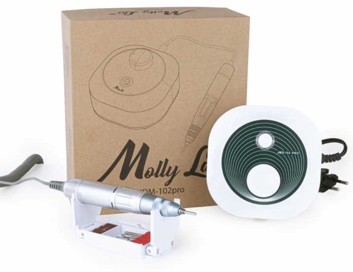 Электрический набор для маникюра и педикюра MollyLac JMD-102 Pro, белый