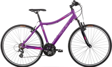 Велосипед гибридный Romet Orkan D, 28 ″, 17" рама, розовый/фиолетовый