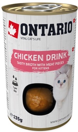 Mitrā kaķu barība Ontario Kitten Chicken Drink, 0.135 kg