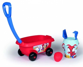 Liivakasti mänguasjade komplekt Smoby Spidey, sinine/punane