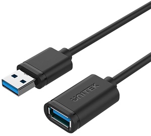 Кабель Unitek USB 3.0 Extension USB 3.0 A male, USB 3.0 A female, 2 м, черный
