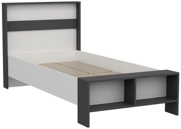 Кровать Kalune Design Life, 90 x 190 cm, белый/антрацитовый