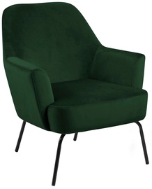 Fotelis Melissa, žalias, 75 cm x 75 cm x 83 cm