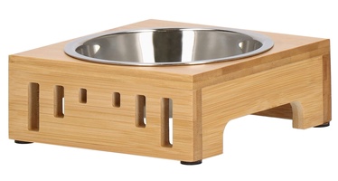 Миска для кормления Springos Metal Bowl, 0.35 л, 15 см x 15 см