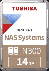 NAS kietasis diskas Toshiba N300 NAS Systems, 14000 GB