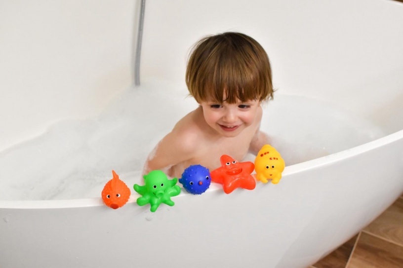 Rotaļu dzīvnieks Hencz Toys Bath Toys Sea Animals, daudzkrāsaina, 5 gab.