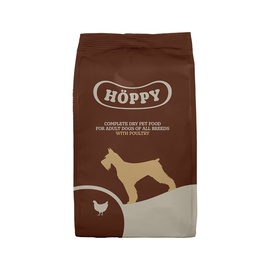 Sausā suņu barība Höppy, mājputnu gaļa, 3 kg