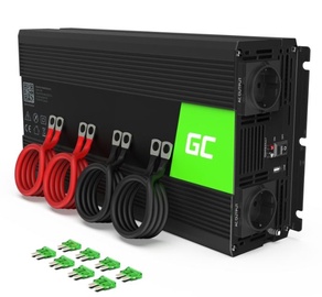 Адаптер Green Cell INV11, DC/Europlug, черный/зеленый