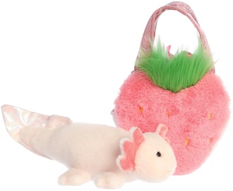 Mīkstā rotaļlieta Aurora Fancy Pals Axolotl, rozā/bēša