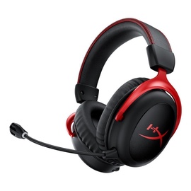 Vadu spēļu austiņas HyperX Cloud II, melna/sarkana