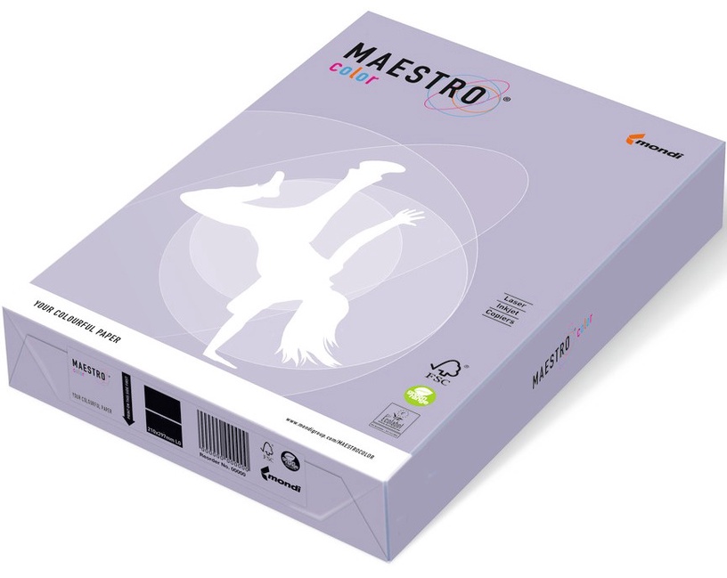 Värviline paber Mondi Maestro Color, A4, 80 g/m², helelilla, 29.7 cm x 21 cm