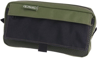 Pinal Herlitz Pencil Pouch, must/roheline