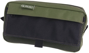 Пенал Herlitz Pencil Pouch, черный/зеленый