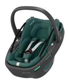 Nešiojamos autokėdutės su lopšiu Maxi-Cosi Coral 360, žalia/tamsiai pilka, 0 - 12 kg