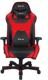 Игровое кресло Clutchchairz Throttle Bravo Premium, 50 x 42 x 47 - 57 см, черный/красный