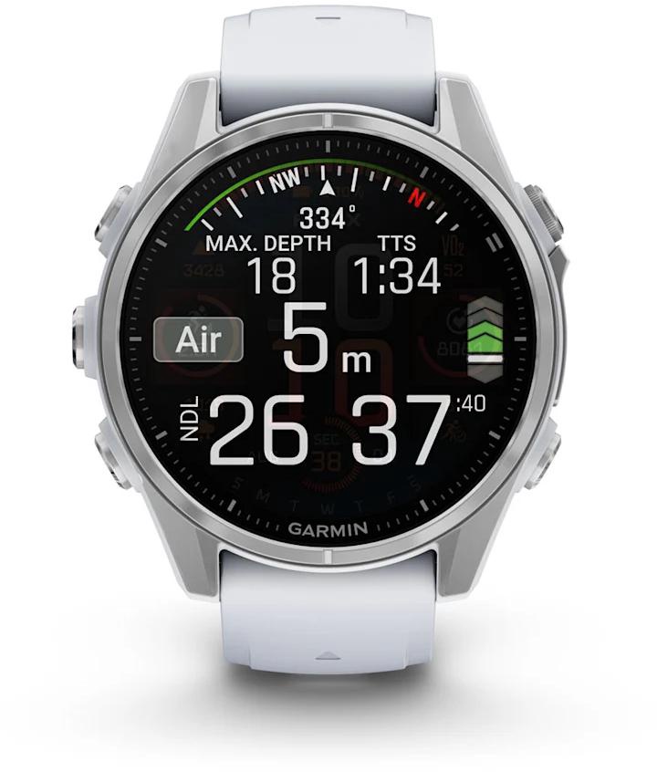 Nutikell Garmin Fenix 8 43mm AMOLED 010-02903-00, hõbe