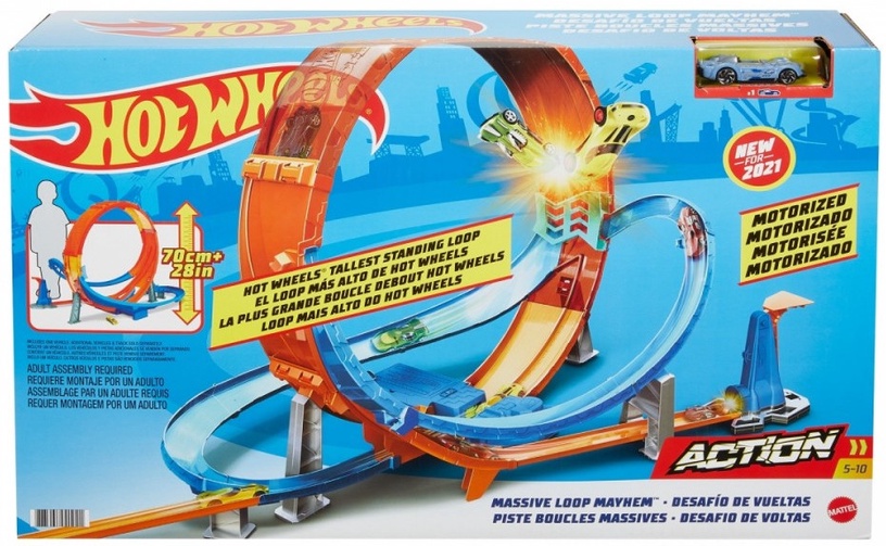 Krossiringrada Hot Wheels Track Set Massive Loop Mayhem GTV14