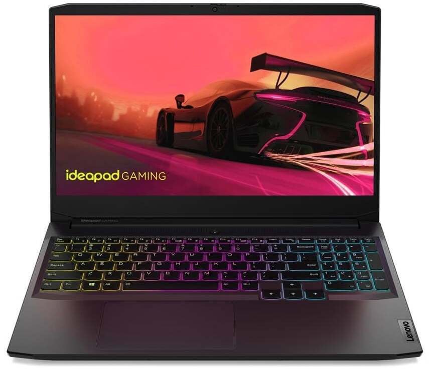 NešiojamaskompiuterisLenovoIdeaPadGaming382K2028DPB,AMDRyzen55500H,16GB,512GB,15.6",RTX2050,juoda