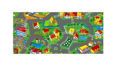 Paklājs Little Village, daudzkrāsaina, 140 cm x 200 cm