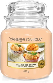 Свеча, ароматическая Yankee Candle Mango Ice Cream, 65 - 75 час, 411 г, 130 мм x 110 мм